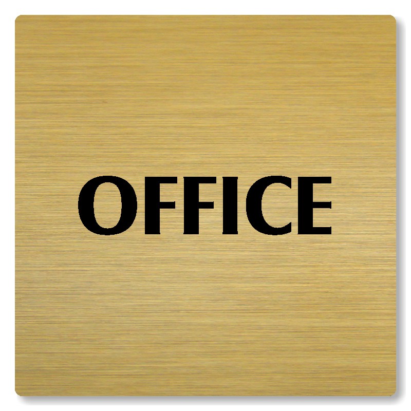 Office, 118x118mm, zlatá, Nevada